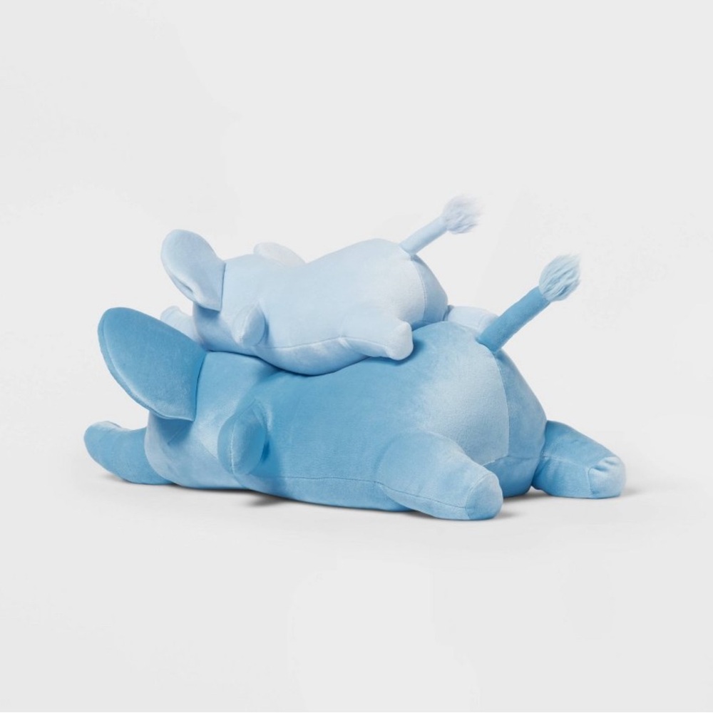 NWT Pillowfort Blue Elephant and Baby Weighted Blanket Plush kids’ throw pillow - Picture 3 of 4